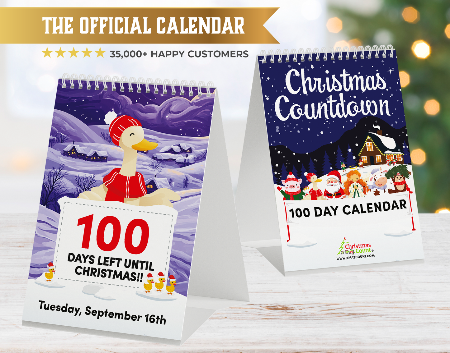 100 Day Christmas Countdown Official Calendar 2025