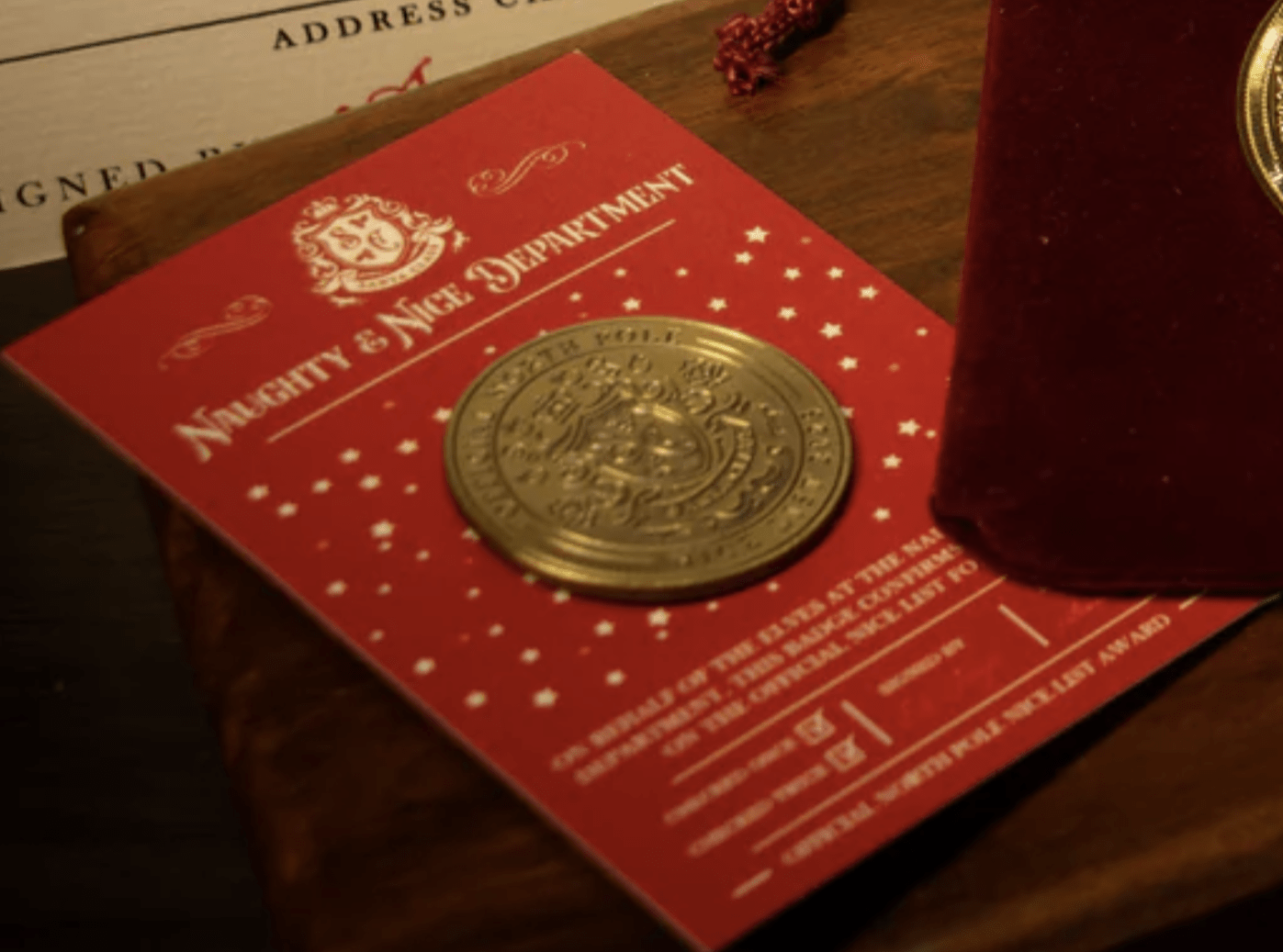 Santa's Official Christmas Countdown Helper Gold Badge (Extra Special) - Christmas Count