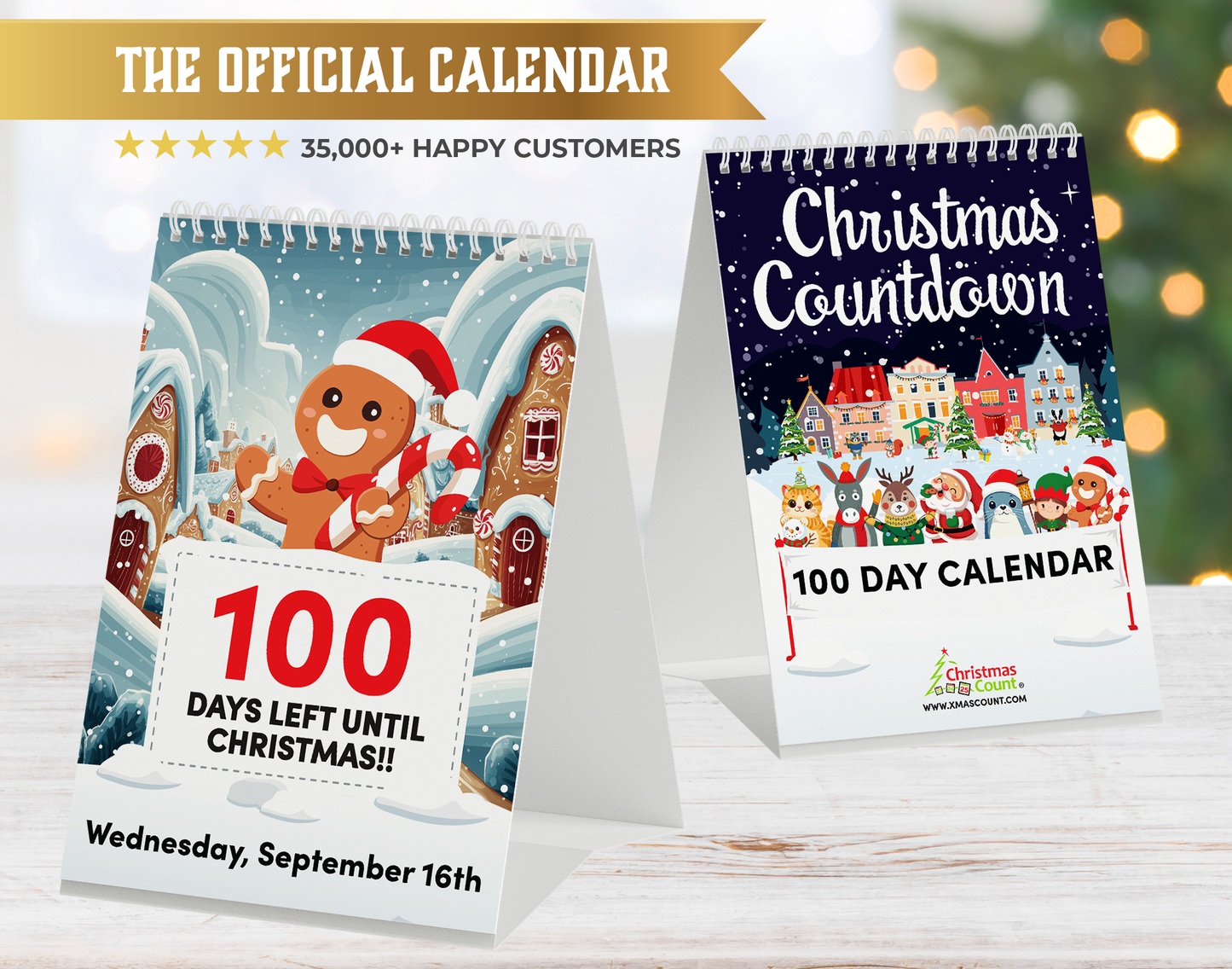 100 Day Christmas Countdown Official Calendar 2026